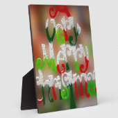 Plaque Photo noël très joyeux (Côté)