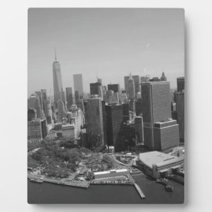 Plaque Photo Noir blanc New York City Skyline