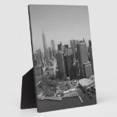Plaque Photo Noir blanc New York City Skyline (Côté)