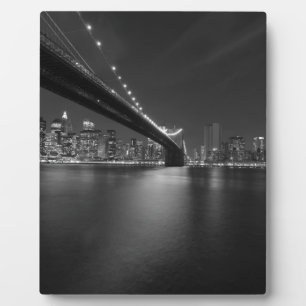 Plaque Photo Noir blanc New York City Skyline