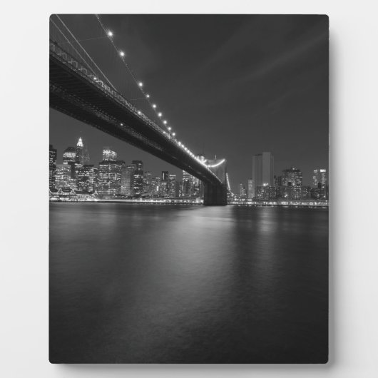 Plaque Photo Noir blanc New York City Skyline (Devant)