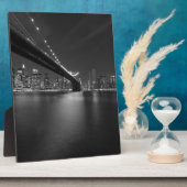 Plaque Photo Noir blanc New York City Skyline (Côté)