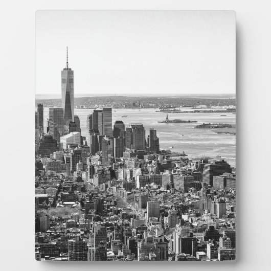 Plaque Photo Noir blanc New York City Skyline (Devant)