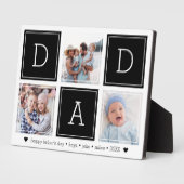 Plaque Photo Noir | DAD Custom Kids Photo Collage (Côté)