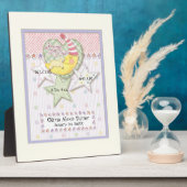 Plaque Photo Nom de bébé personnalisé Pépinière murale Art pour (Côté)