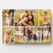 Plaque Photo Nom de famille 5 Photo Collage Photo (Devant)