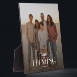 Plaque Photo Nom de famille Carte photo personnalisée<br><div class="desc">Personnalisez simplement votre texte et vos photos et créez un cadeau unique pour vous-même ou pour quelqu'un que vous aimez ! La couleur Arrière - plan peut être changée en n'importe quelle couleur de votre choix !</div>