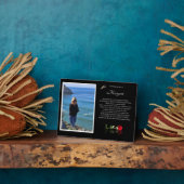 Plaque Photo Nom de la photo commémorative Hommage Souvenir spi (Côté)