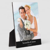 Plaque Photo Nom de la photo de mariage (Côté)