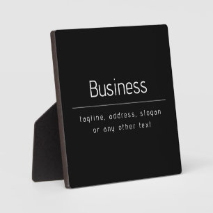 Plaque Photo Nom d'entreprise minimaliste moderne et autres inf