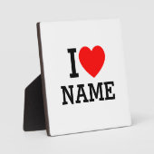 Plaque Photo Nom du coeur (Recto)