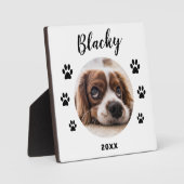 Plaque Photo Nom et photo de l'animal de compagnie de chien Emp (Recto)