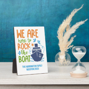 Plaque Photo Nom personnalisé, texte et année de croisière