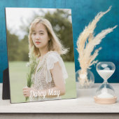 Plaque Photo Nom photo simple (Côté)