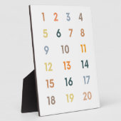 Plaque Photo Nombre 1-20 (Côté)