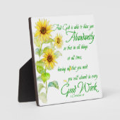 Plaque Photo Nombreuses bénédictions (Recto)