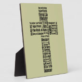 Plaque Photo Noms de Jésus Croix (Côté)