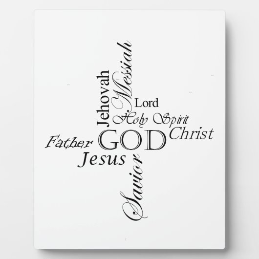 Plaque Photo Noms de trinité (Devant)