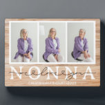 Plaque Photo Nonna We Love You Heart Script 3 Photo Gift<br><div class="desc">Nonna We Love You Heart Script 3 Photo Plaque cadeau parfait pour votre petite-mère ou votre petite-mère pour son anniversaire ou pour le jour de la mère.</div>