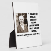 Plaque Photo N'ont pas échoué trouvé 10 000 façons qui ne fonct (Côté)