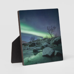Plaque Photo Northern Lights Nature Photo