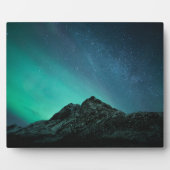 Plaque Photo Northern Lights Nature Photo (Devant)