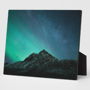 Plaque Photo Northern Lights Nature Photo