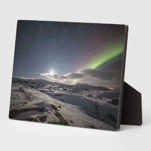 Plaque Photo Northern Lights Nature Photo