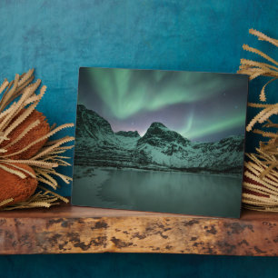 Plaque Photo Northern Lights Nature Photo