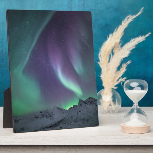 Plaque Photo Northern Lights Norvège (Côté)