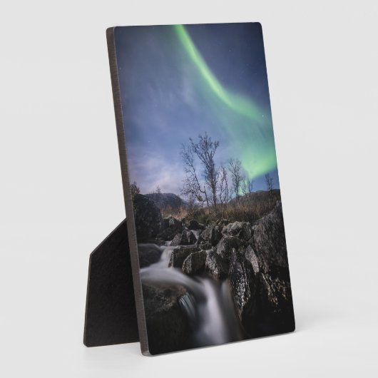 Plaque Photo Northern Lights Norvège (Côté)