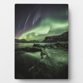 Plaque Photo Northern Lights Norvège (Devant)