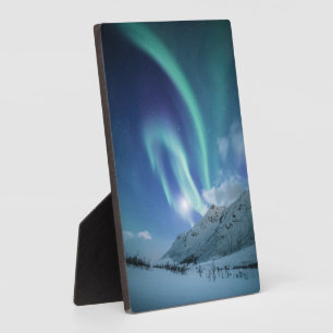 Plaque Photo Northern Lights Norvège