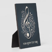 Plaque Photo Note de clic musicale de texte personnalisé (Côté)