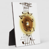 Plaque Photo Notes musicales élégantes (Côté)