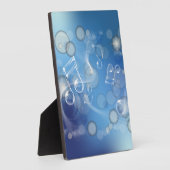 Plaque Photo Notes musicales en verre d'Imaginaire (Côté)