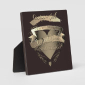 Plaque Photo "Notre 8ème anniversaire de Mariage de bronze" (Recto)