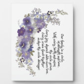 Plaque Photo Notre famille est un cercle (Devant)