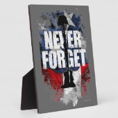 Plaque Photo N'oubliez jamais (Memorial Day) (Côté)
