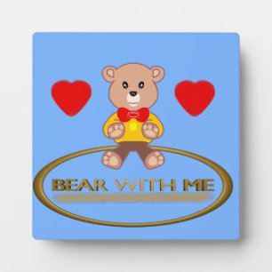 Plaque Photo Nounours en peluche 