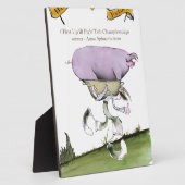 Plaque Photo nous aimons yorkshire up'ill pig race (Côté)