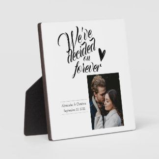 Plaque Photo Nous avons décidé d'avoir des couples personnalisé