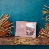 Plaque Photo Nous avons un héros qu'on appelle sa mère garde ph (Côté)