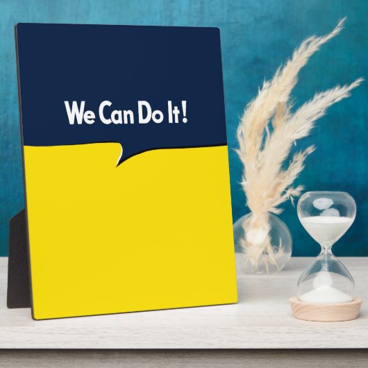 Plaque Photo Nous pouvons le faire Rosie (Côté)