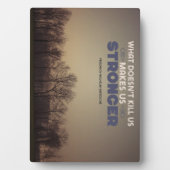 Plaque Photo Nous Rend plus forts (Devant)