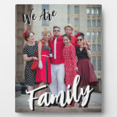Plaque Photo Nous sommes une photo de famille (Devant)