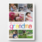 Plaque Photo Nous t'aimons Collage photo de grand-mère (Devant)