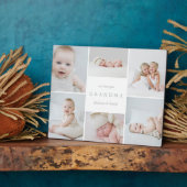 Plaque Photo Nous t'aimons Collage photo de grand-mère (Côté)