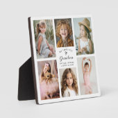 Plaque Photo Nous t'aimons grand-mère Collage photo souvenir (Recto)