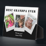 Plaque Photo Nous t'aimons Grand-Père Collage Photo Personnalis<br><div class="desc">Nous t'aimons Grand-Père Collage Photo Personnalisé</div>